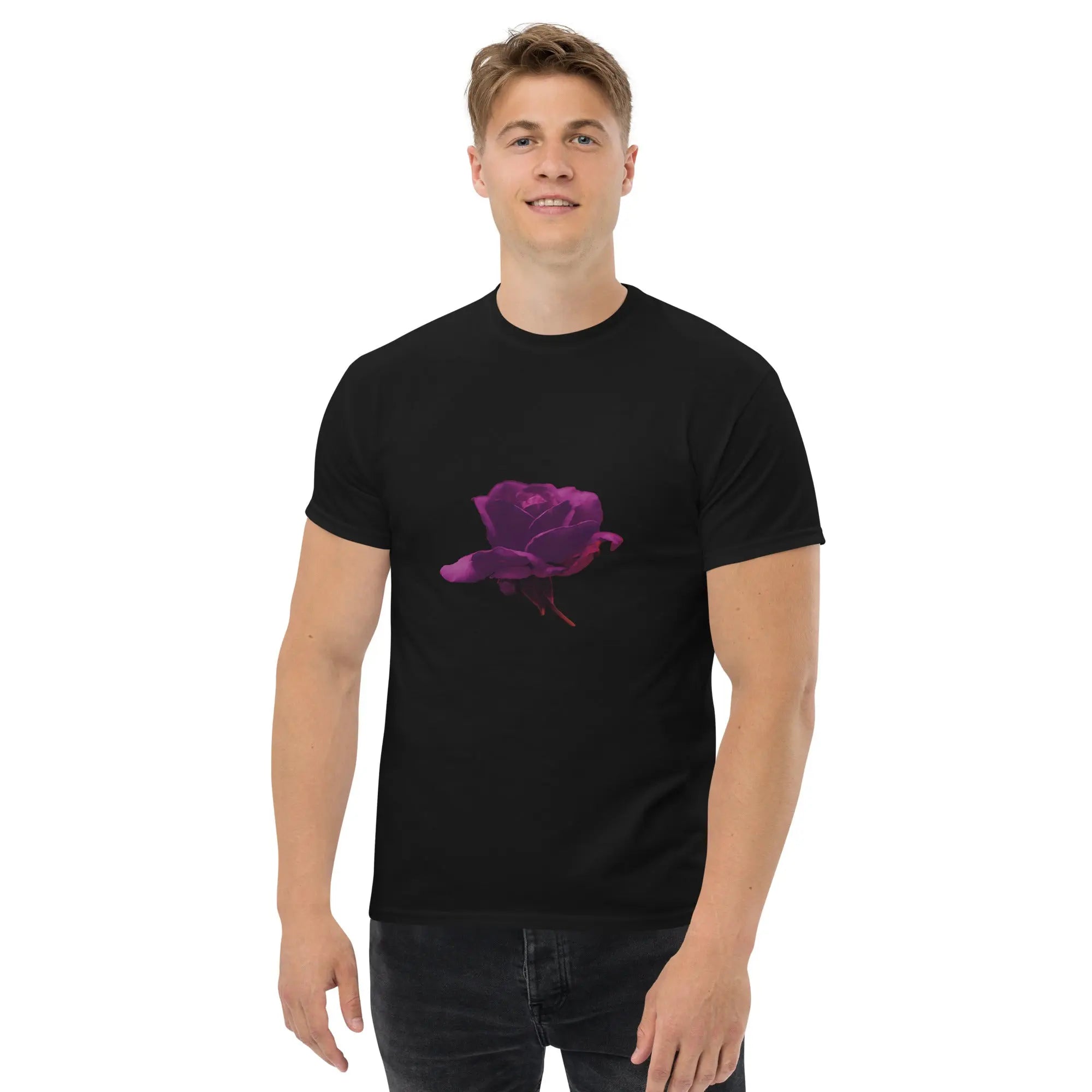 Queer Botanicals  | Bruised Rosebud | Unisex Classic Short Sleeve T-Shirt BaDeYaDeYa