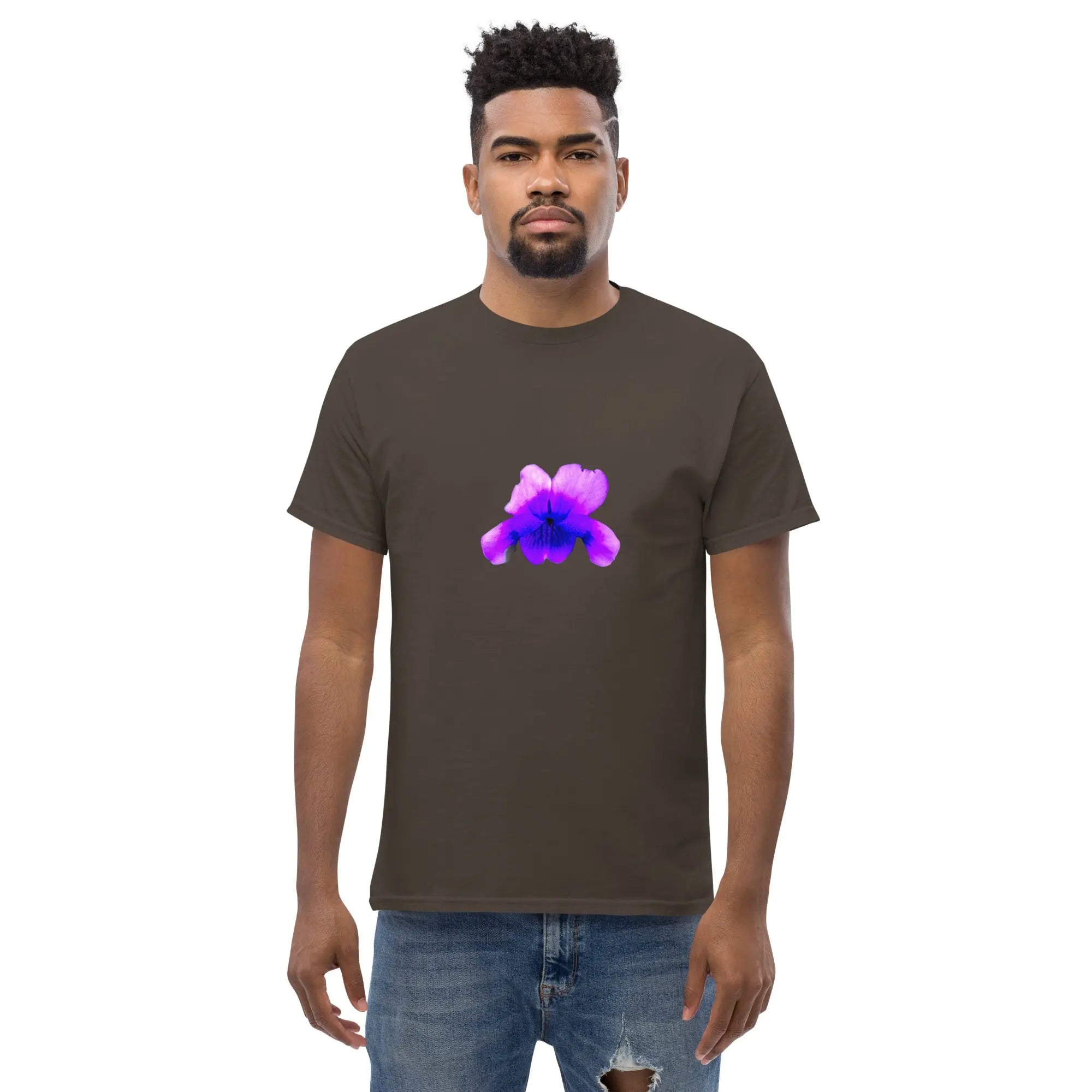 Queer Botanicals  | Violets | Unisex Classic Short Sleeve T-Shirt BaDeYaDeYa