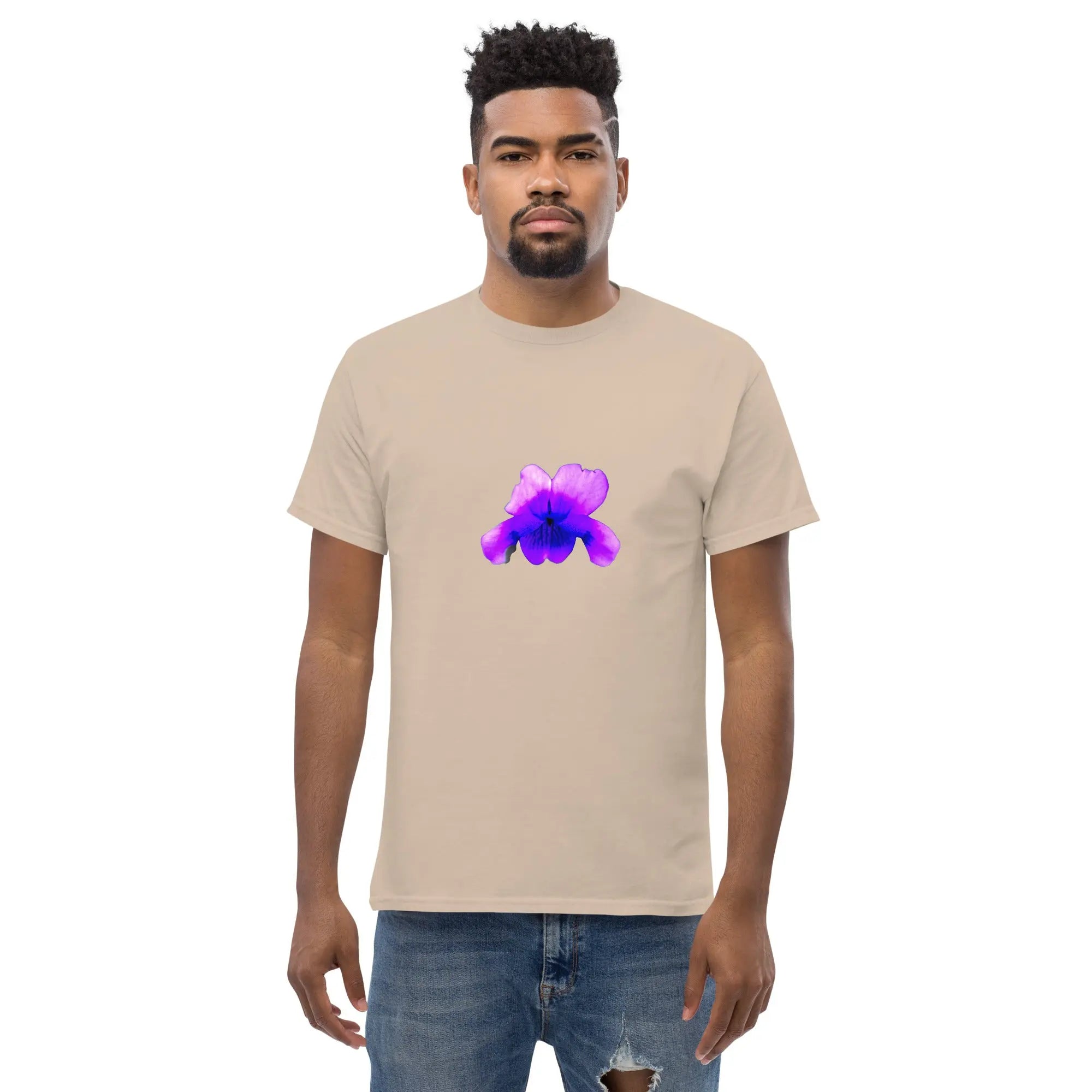 Queer Botanicals  | Violets | Unisex Classic Short Sleeve T-Shirt BaDeYaDeYa