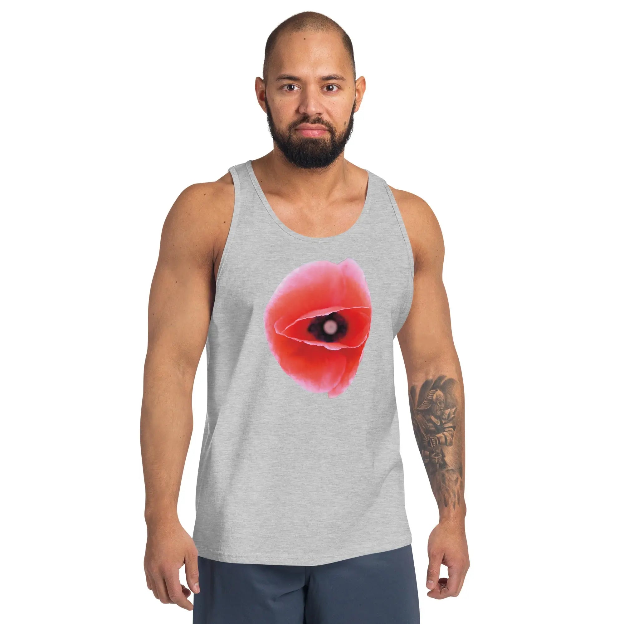 Queer Botanicals | Red Poppy | Unisex Tank Top BaDeYaDeYa