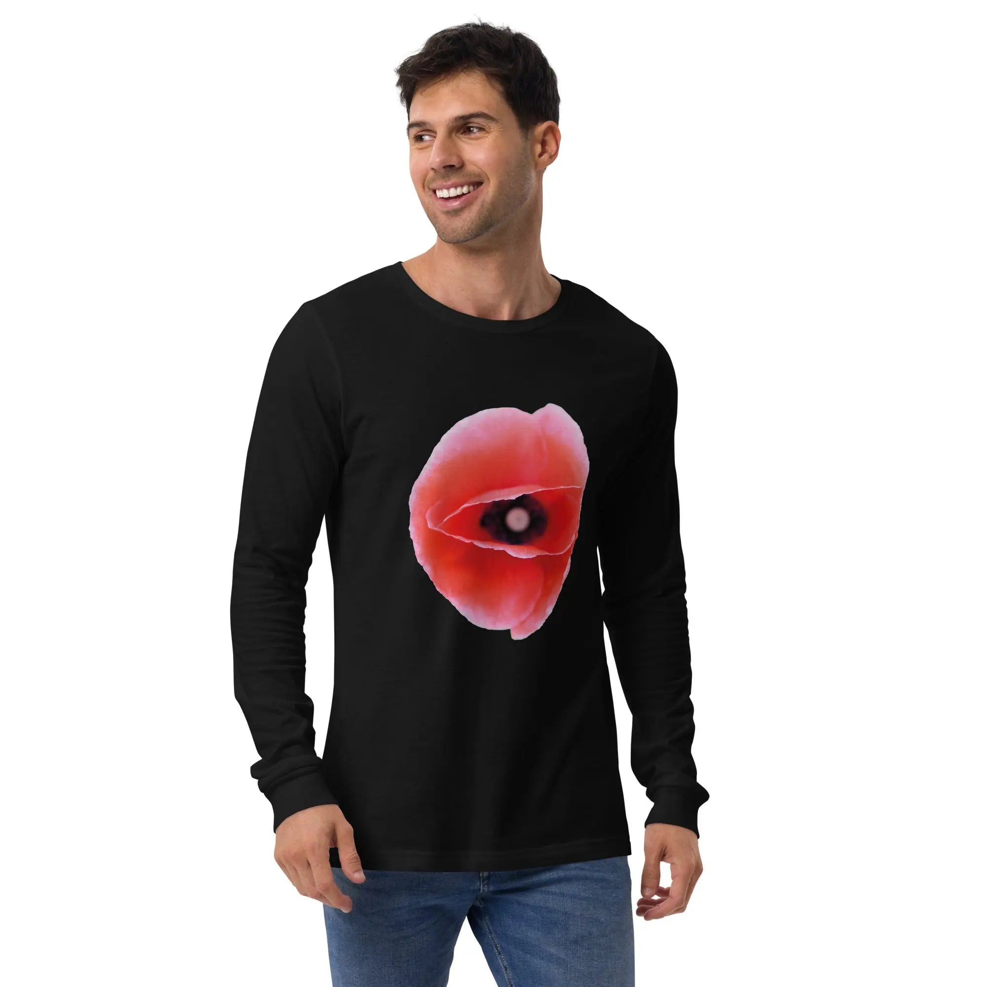 Poppy Heart Black Tee Poppy Heart Black Tee