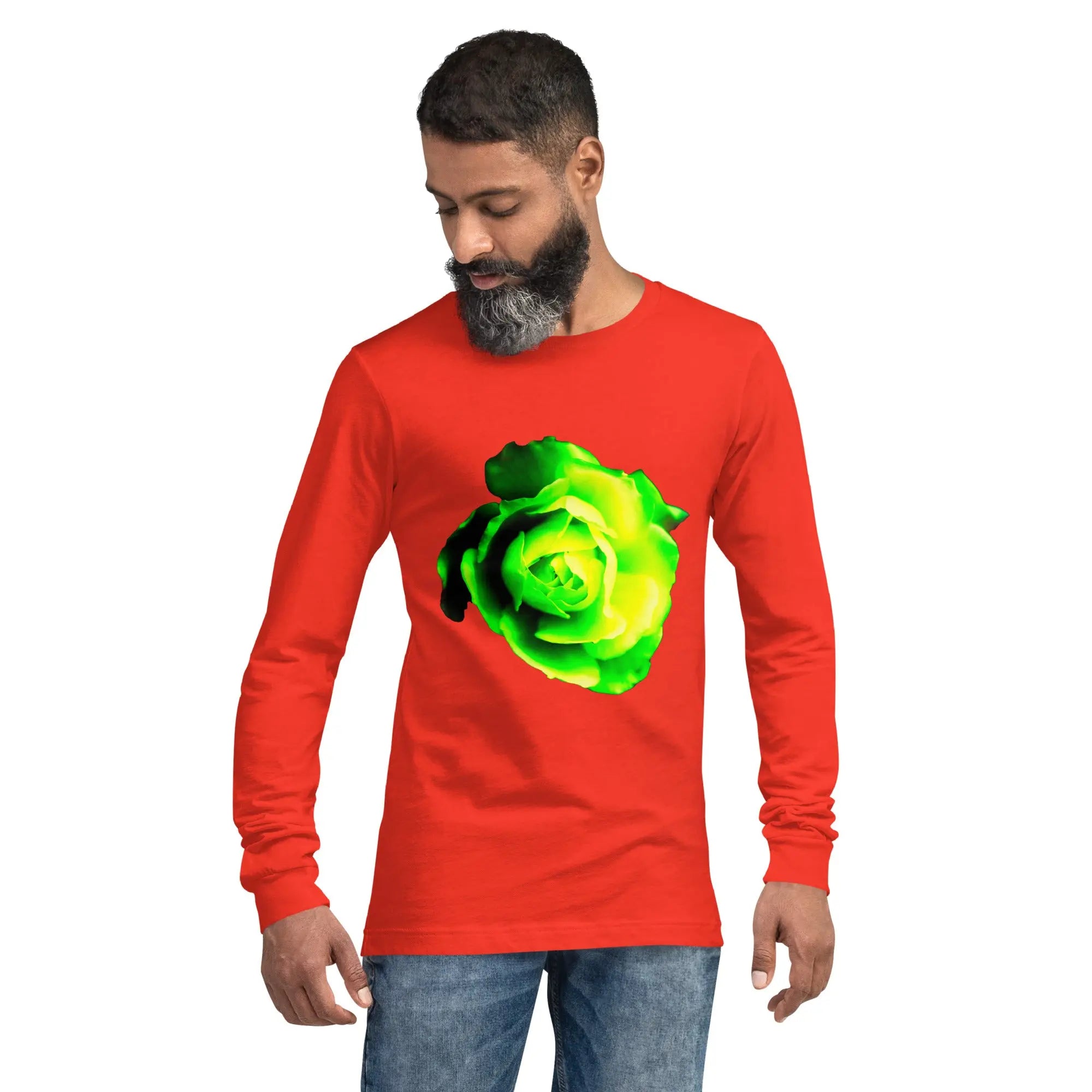 Queer Botanicals | Lime Rose | Unisex Long Sleeve T-Shirt BaDeYaDeYa