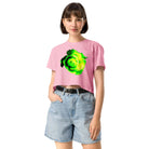 Queer Botanicals | Lime Rose | Women's/They Friendly Crop Top BaDeYaDeYa