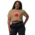 Queer Botanicals | Red Poppy | Women's/They Friendly Crop Top BaDeYaDeYa