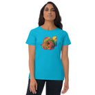 Queer Botanicals | Rainbow Rose | Women's Fitted Short Sleeve T-Shirt BaDeYaDeYa