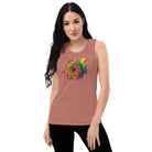 Queer Botanicals | Rainbow Rose | Women's Muscle T-Shirt BaDeYaDeYa