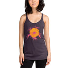 Fluorescent Flowers | Love In A Mist | Women's Racerback Tank Top BaDeYaDeYa